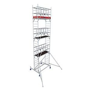 Krause rolsteiger ProTec - aluminium - werkhoogte tot 8,3 m - draagvermogen tot 200 kg/m² - met platform