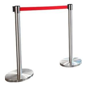 Afzetpaal met trekband RS-Guideline GLA 55, afzetband rood, set van 2