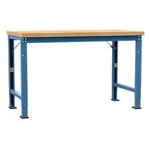 Manuflex werkbank Profi speciaal, tafelblad multiplex, 1500 x 700 mm, briljantblauw
