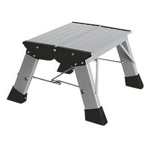 Inklapbare trap Treppy, 1 trede, aluminium