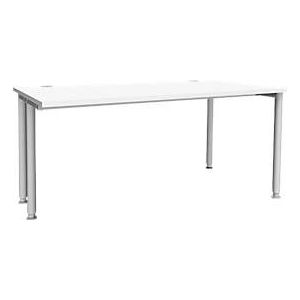 Schäfer Shop  Genius Bureautafel MODENA FLEX, breedte 1600 mm, aan een zijde ingekort, wit