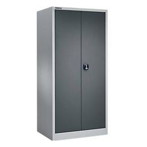 Schäfer Shop Select materiaalkast MSI 2609 S, versterkte uitvoering, tot 100 kg/plank, B 950 x D 600 x H 1935 mm, blank aluminium/antracietgrijs