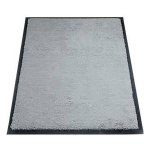 Vuilvangmat miltex Eazycare Style, hoekig, antistatisch, UV-bestendig, afwasbaar, high twist nylon &amp; niltril rubber, 600 x 850 mm, verkeersgrijs