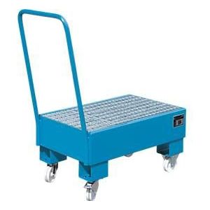 Lekbak, Type AW60-1 SR, verrijdbaar, blauw RAL5012