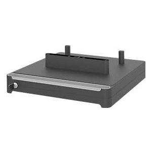 Onderkast voor elektrisch in hoogte verstelbaar bureau Tempio, afsluitbaar, B 430 x D 410 x H 70 mm, antraciet