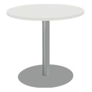Tafel - met ronde voet BST - Ø 800 x H 717 mm - wit - ons merk Schäfer Shop Select