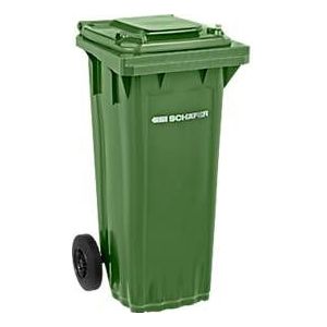 SSI Schäfer PRO 80 WAVE afvalbak, 80 l, verrijdbaar, groen