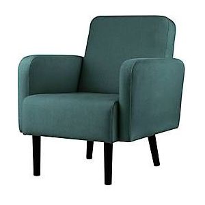 EasyChair® van Paperflow LISBOA, stoffen bekleding groen, onderstel zwart, B 710 x D 815 x H 830 mm