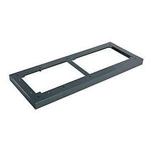 Schäfer Shop Genius stalen sokkel TETRIS WOOD, voor rekken/kasten B 800 mm, antraciet