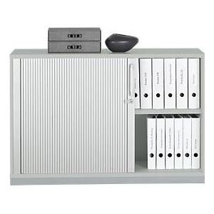 Schäfer Shop  Genius Roldeurkast 2 ordnerhoogten, B 1200 x D 421 x H 800 mm, lichtgrijs