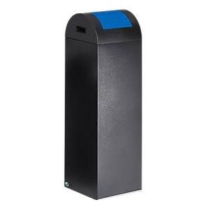 Zelfblussende afvalverzamelaar voor recycleerbaar afval 85R, antiekzilver/blauw
