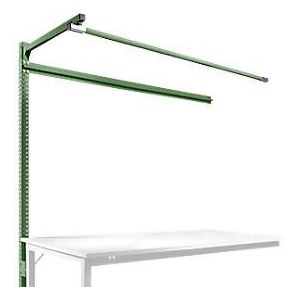 Opbouwframe met giek, Aanbouwtafel SPECIAAL werktafel-/werkbank UNIVERSAL/PROFI, 1750 mm, resedagroen