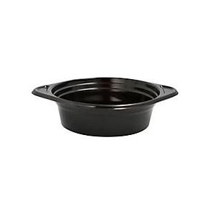 Soepkommen Papstar Circulware by Havel, 500 ml, herbruikbaar, rond, magnetron- en vaatwasmachinebestendig, recycleerbaar, Ø 156 x H 45 mm, PP, zwart, 12 st.