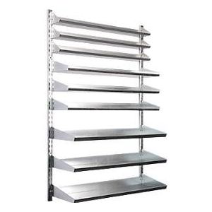 Wandplank 9 VK Schäfer Shop Select, 9 schappen, L 1000 x B 640 x D 100/155/220 mm, zonder dozen
