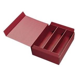 Geschenkdoos om wijn te verzenden, 3 stuks, bordeaux, 25 stuks