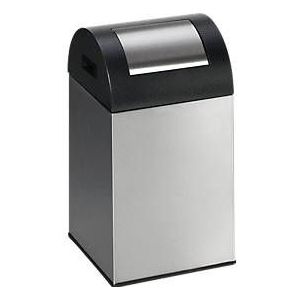 Zelfblussende afvalverzamelaar voor recycleerbaar afval 40R, rvs