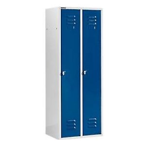 Schäfer Shop  Select Kledinglocker, met 2 compartimenten, draaigrendelslot, deur gentiaanblauw