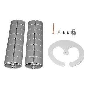 Premium kabelslang, L 1250 mm, blank aluminium