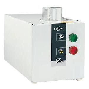 Ontluchting voor hoge kasten van asecos, met monitoring luchtafvoer, met alarm, B 200 x D 400 x H 200 mm