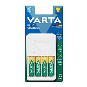 Varta Plug Charger 57657 101 451 - Batterijoplader - Geschikt voor AA en AAA