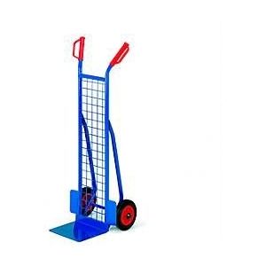 Steekwagen met rooster Rollcart  - massief rubberen banden - draagvermogen 200 kg