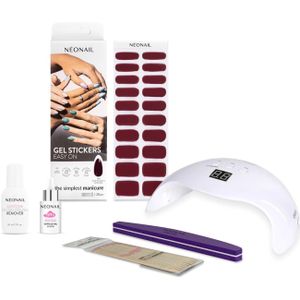 NEONAIL - Gel Sticker Starter Bundle - Nagelversiering - Inclusief Polijstvijl en LED-lamp