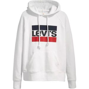 Levi's Graphic Standard Hoodie 184870058, Vrouwen, Wit, Sweatshirt, maat: S