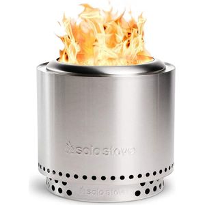 Solo Stove Ranger-Vuurkorf mét Standaard 2.0 | Rookvrije Vuurplaats, Houtverbranding, Met uitneembare aslade, 304 Roestvrijstaal, 38 x 32 cm, 6,8 kg
