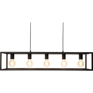 EGLO Eldrick Hanglamp - E27 - 100 cm - Staal - Zwart