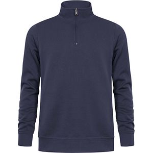 Unisex Troyer Trui met driekwartsrits Navy - XL