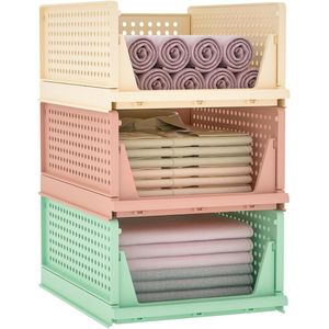 Ladebox, stapelbare kledingkast, organizer, opbergdoos, voor kleding, keuken, slaapkamer