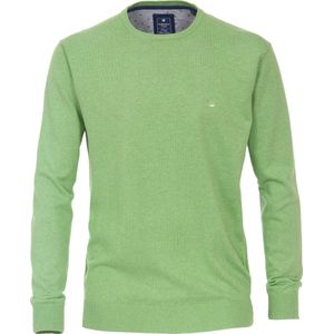 Redmond heren trui katoen - O-hals - groen (middeldik) - Maat: 4XL