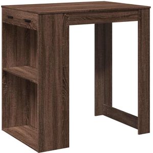 vidaXL Bartafel 102x70x103,5 cm bewerkt hout bruin eikenkleurig - Bartafel - Bartafels - Statafel - Statafeltje