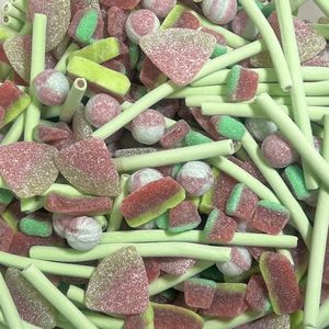 Watermeloen snoep mix - 500 gram - Zoet - Zuur - Snoeppot - Watermelon - Jake - Damel - Haribo - DP