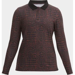 Röhnisch Sia Poloshirt - Brown Crocco - Maat L