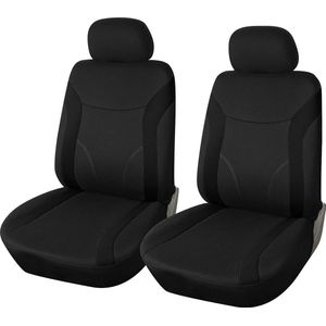 Autostoelhoezen voorstoelen zwart | Autostoelbeschermers set universeel voor bestuurdersstoel en passagiers | auto-accessoires interieur