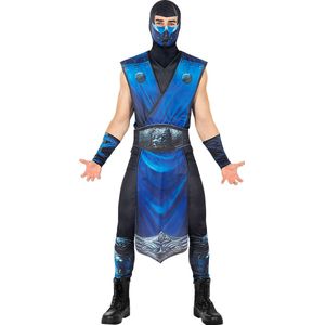 Funidelia | Subzero Kostuum Mortal Kombat voor mannen - Videospellen, Mortal Kombat - Kostuum voor Volwassenen Accessoire verkleedkleding en rekwisieten voor Halloween, carnaval & feesten - Maat L - Meerkleurig