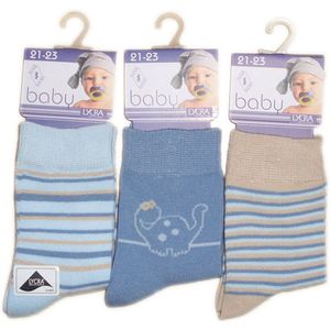 Baby / kinder sokjes sea - 21/23 - unisex - 90% katoen - naadloos - 12 PAAR - chaussettes socks