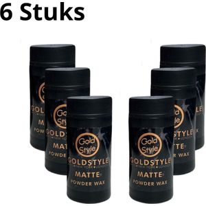 Gold style Powder Wax 6 stuks - Gold style - Haar, Haarstyling, Haarwax, Poeder Wax, Powder, Styling, Wax - 120.gr