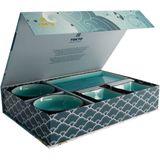 Tokyo Design Studio Glassy Turquoise Sushi Servies - 8 delig - 2 persoons