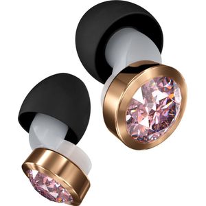Oordoppen festival Earbling | Oordoppen | Partyplugs | (14dB) | XS/S/M/L - super comfortabel - muziek, concerten, events, focus en reizen - Rosé Goud Pink