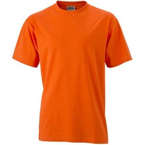 James and Nicholson - Unisex Medium T-Shirt met Ronde Hals (Oranje)