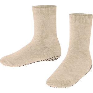 FALKE Catspads antislip noppen katoen merinowol huissokken kinderen beige - Maat 19-22