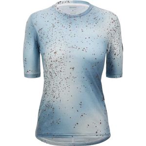 Santini Fango Delta Korte Mouwen T-shirt Blauw XS Vrouw