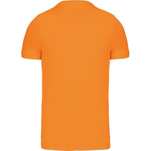 Oranje T-shirt met V-hals merk Kariban maat XL