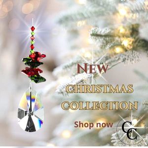 Raamhanger ""Holiday Luster"" van Asfour kristallen (32% Pbo) Kerstcadeau, Kerstboomhanger, Raamhanger, Klein cadeautje, Kristal, Kerst Luster, Kerstpakket, Regenboogkleuren. NIEUW! KERSTCOLLECTIE VAN CC