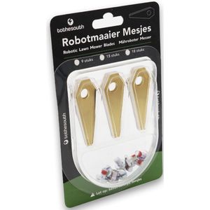 To the South® Robotmaaier Mesjes titanium geschikt voor Bosch Indego XS 300 (Connect) - 90 stuks
