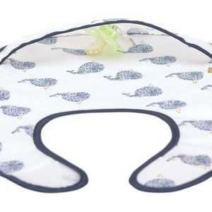 Baby peuter slabbetje opvangbescherming waterdichte klittenbandsluiting/lichtgewicht bib, kleine waterwalvis