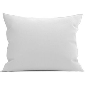 Heckettlane Kussensloop Franela-K - Kussenhoes van 50x50 cm - 1 stuk - 100% Katoen-Flanel - Grijs