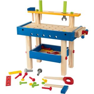 Werkbank - Houten speelgoed - Werkbank speelgoed - 43-delig - vanaf 3 jaar - VI Online Products